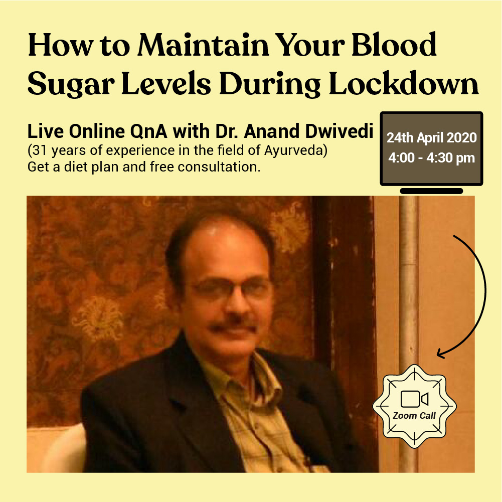 LIVE Q&A ON MAINTAINING BLOOD SUGAR LEVELS DURING THE LOCKDOWN