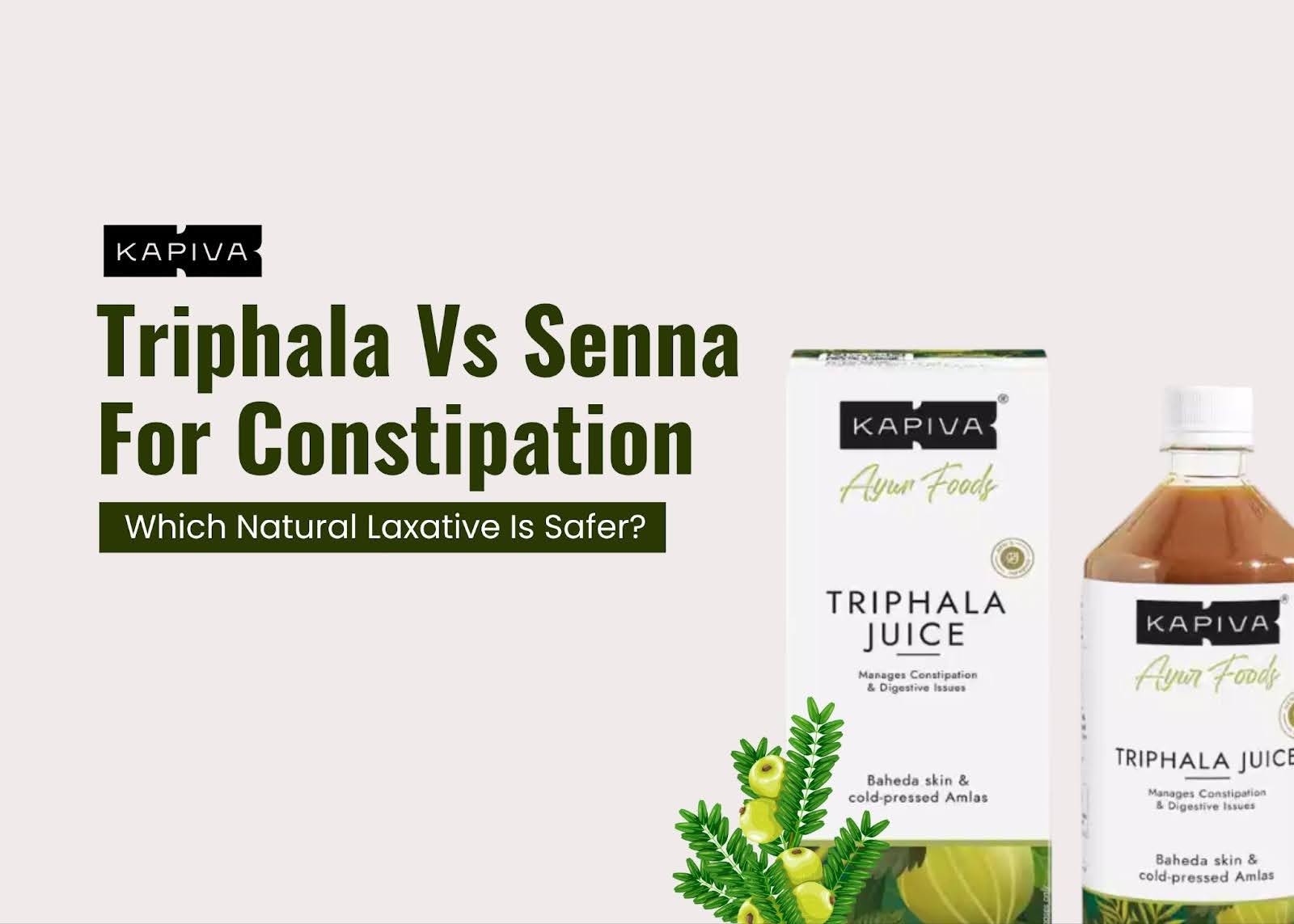 Triphala Vs Senna For Constipation: Which Natural Laxative Is Safer?